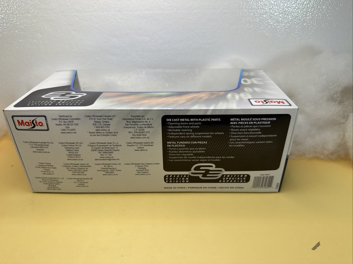 Maisto Special Edition 1:18 Diecast 1965 Chevrolet Corvette Blue Car New Sealed6