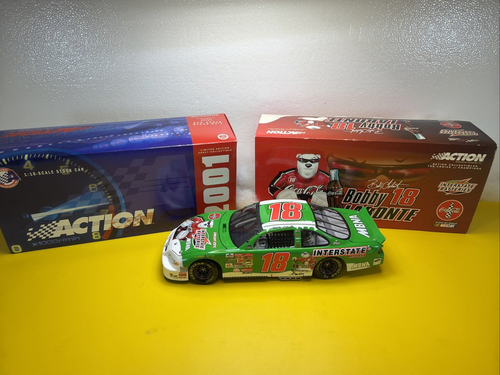 New! Bobby Labonte #18 Nascar Inter  2001 Pontiac 1 Of 2,508 1/18th Scale Action0