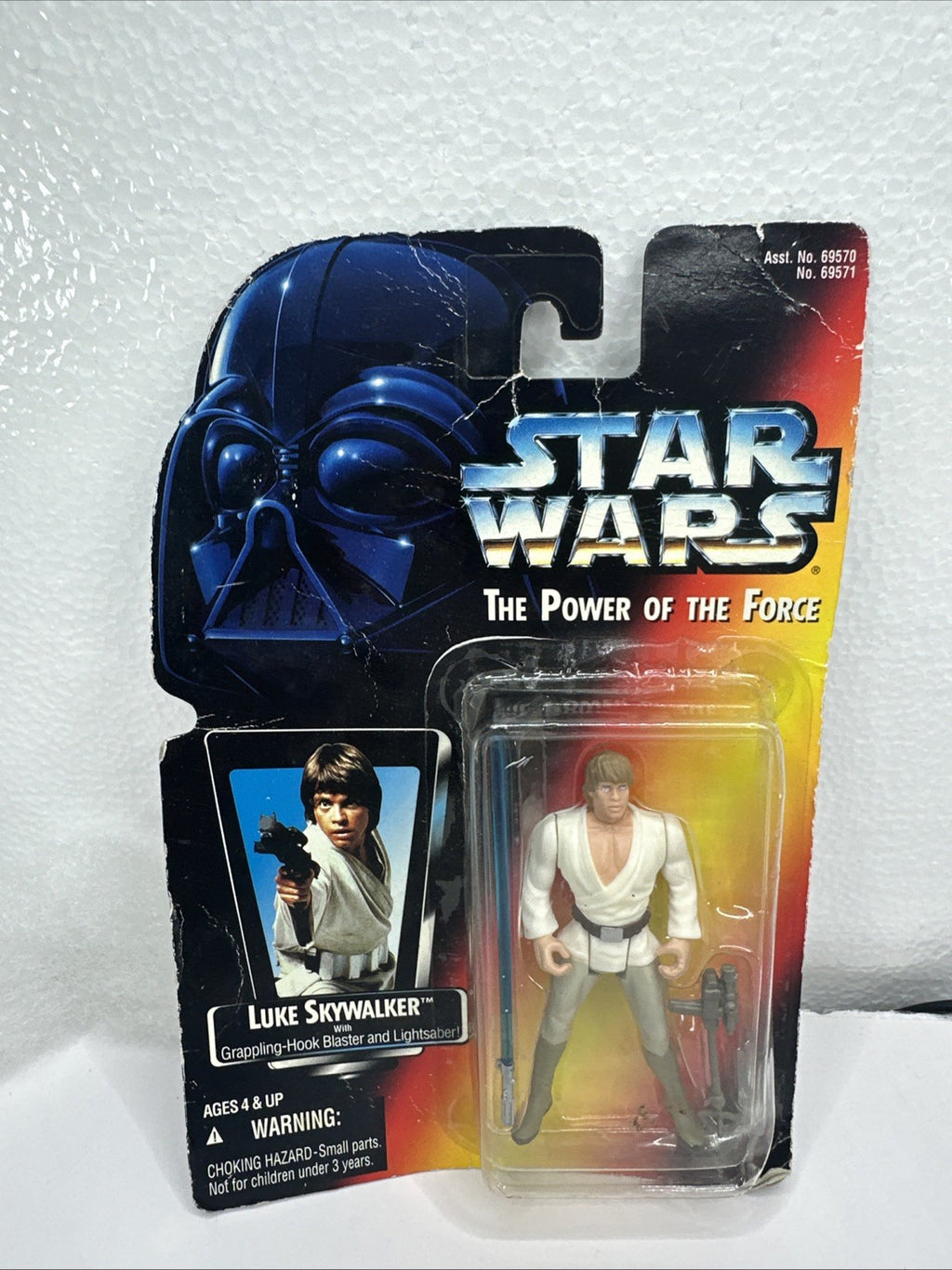 1995 Kenner Star Wars The Power of the Force Luke Skywalker Figure Light Damage4