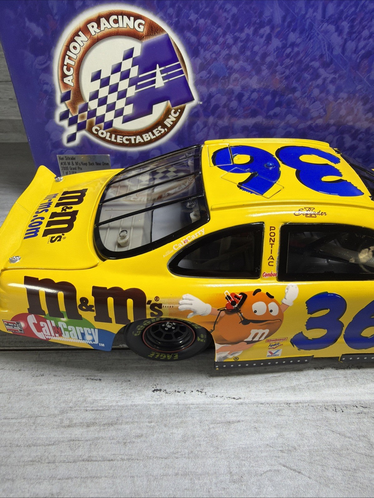 2000 Ken Schrader Action #36 M&M's Keep Back New Driver Pontiac 1:18 1/2004 Rare1