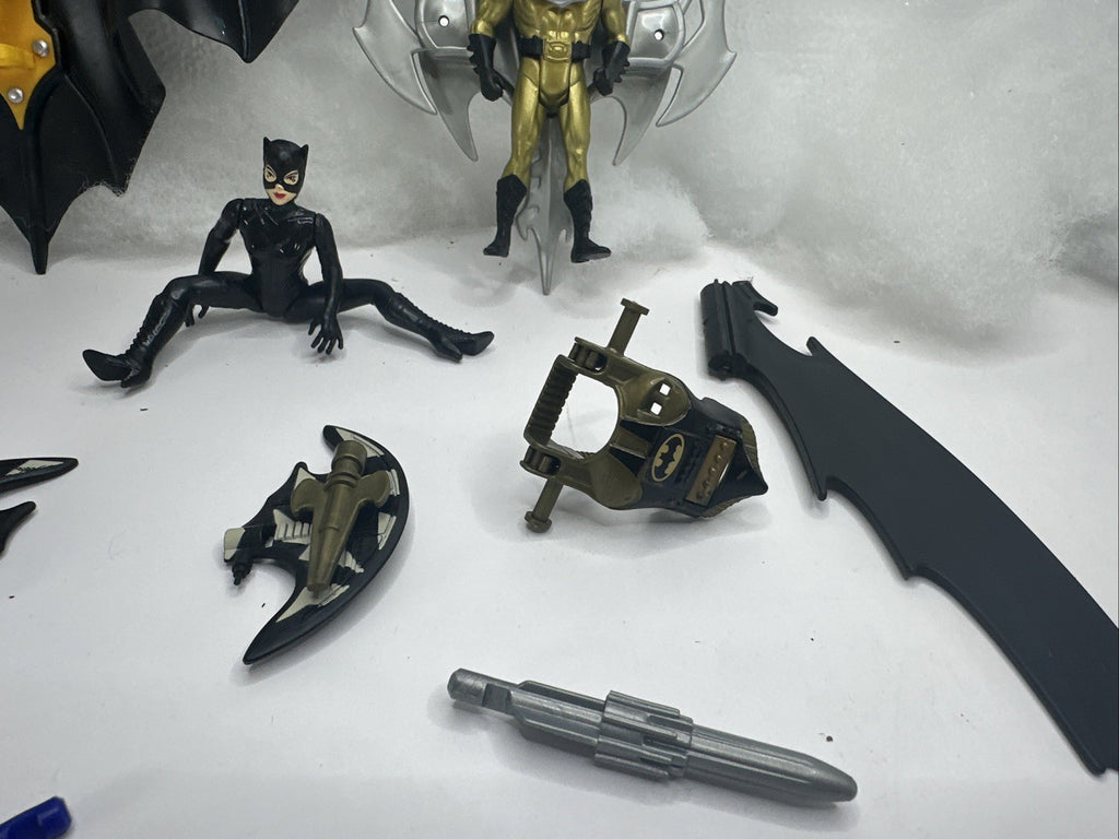 Used Vintage Batman Kenner figures lot Wings Missiles Etc 1990’s Characters Used3