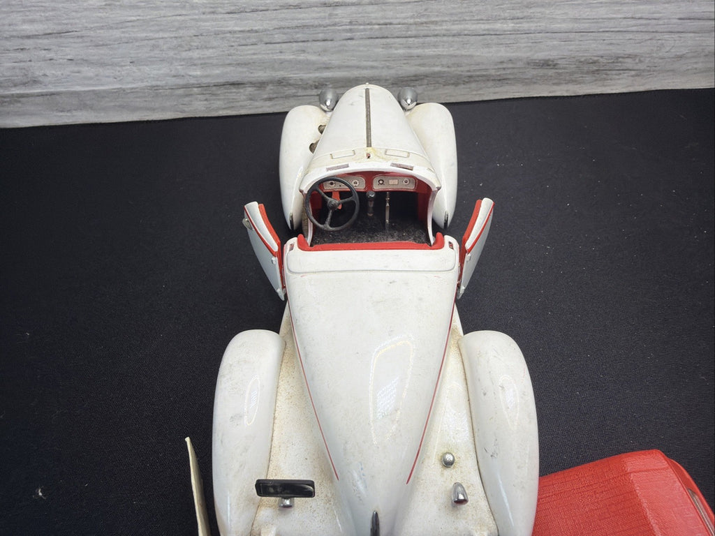 The Franklin Mint 1935 Auburn 851 Speedster  1:24 Scale White BARN FIND REPAIR12