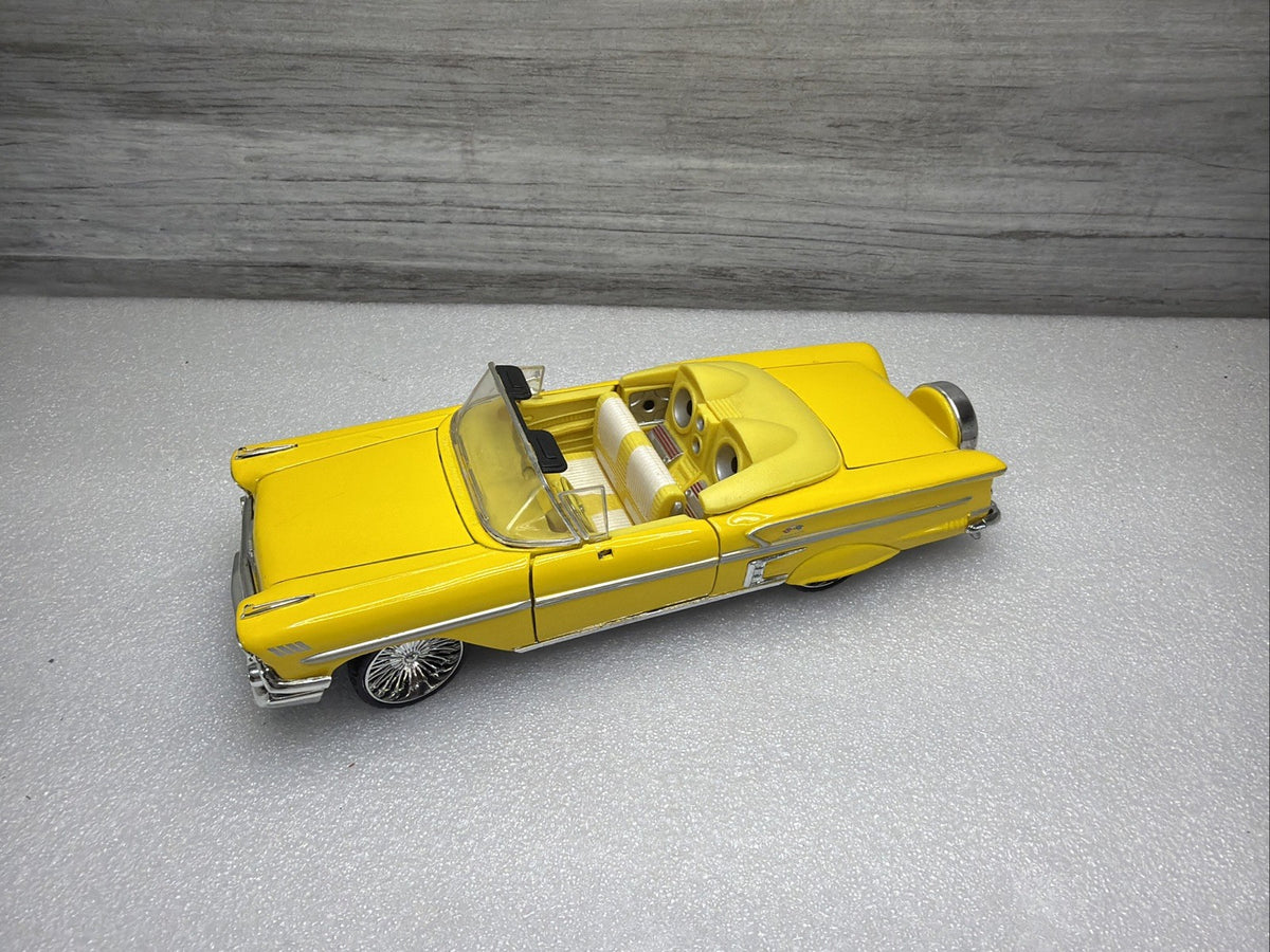 SAICO 1958 Chevy Impala convertible 1 24 scale low rider.  Excellent1