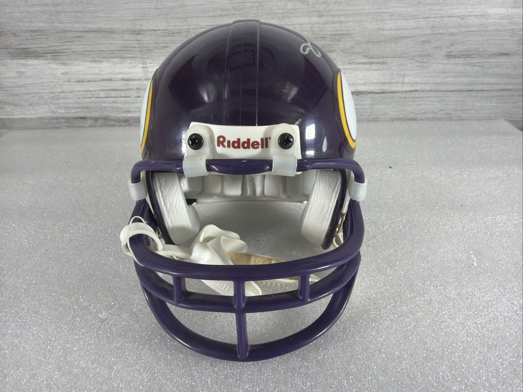 JEFF GEORGE  Signed Minnesota Vikings Mini Helmet NO COA PLEASE READ,AUTHENTIC7