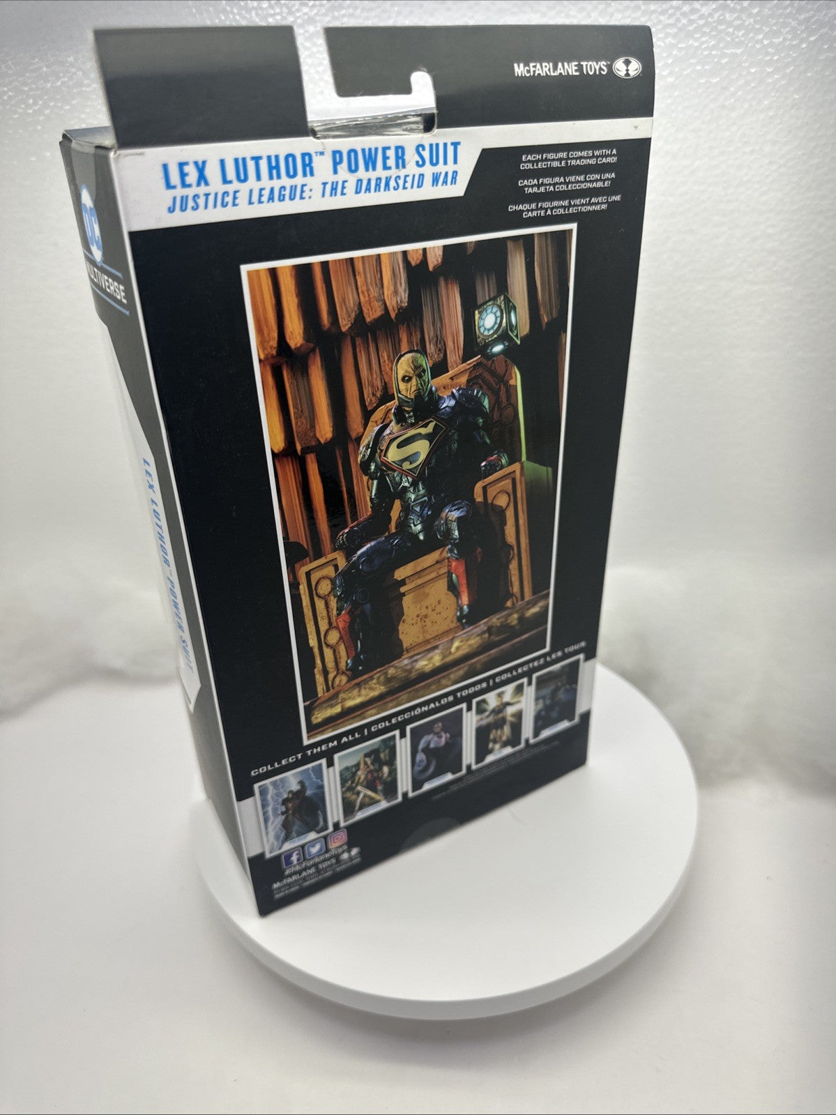 LEX LUTHOR McFarlane DC Multiverse Blue Power Suit & Throne 7" NEW Action Figure6