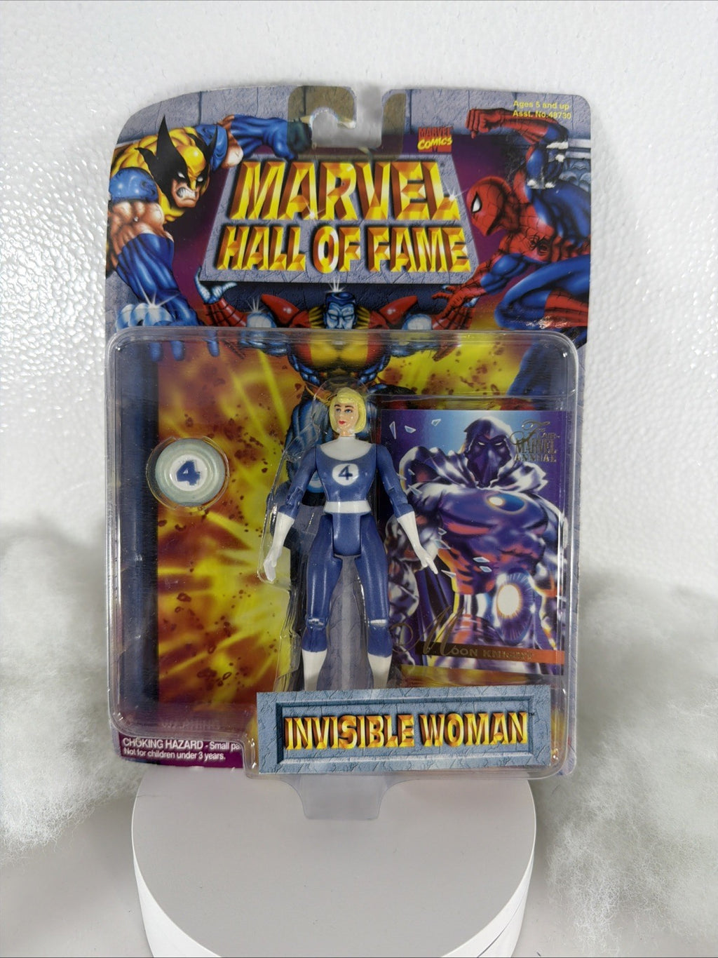 Marvel Hall of Fame Invisible Woman Action Figure Toybiz 1996 Unopened Card0