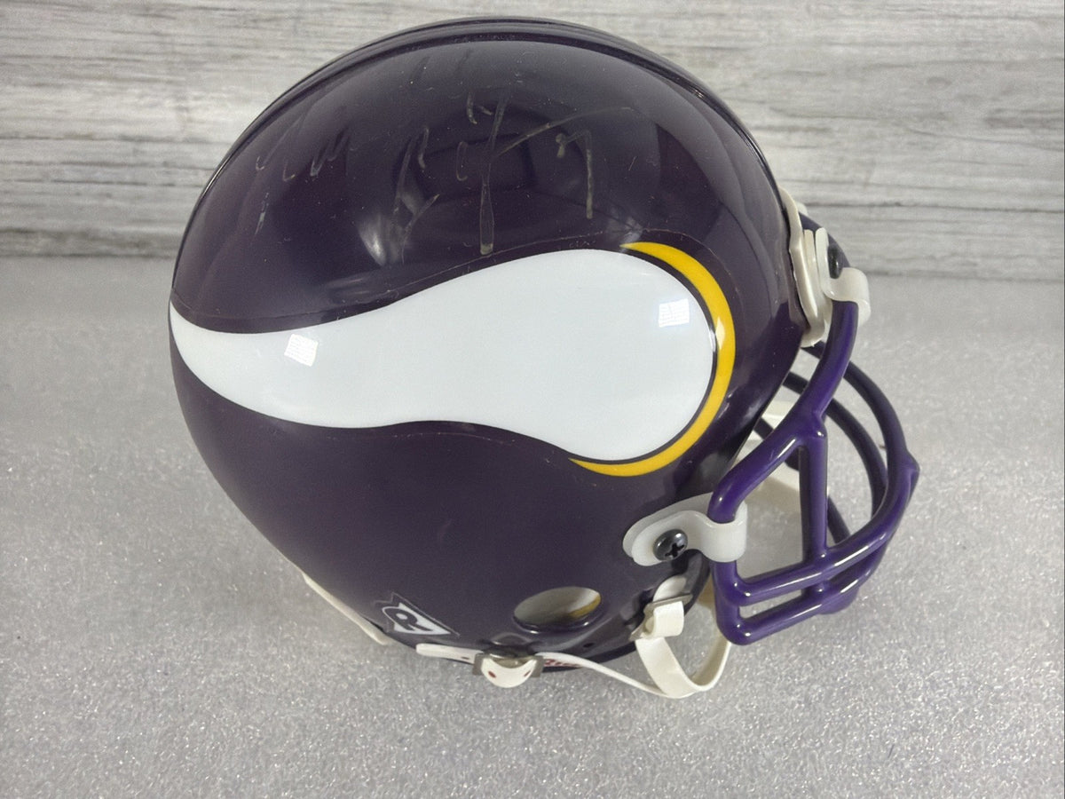 RANDALL CUNNINGHAM Signed MN  Vikings Mini Helmet NO COA PLEASE READ,AUTHENTIC0