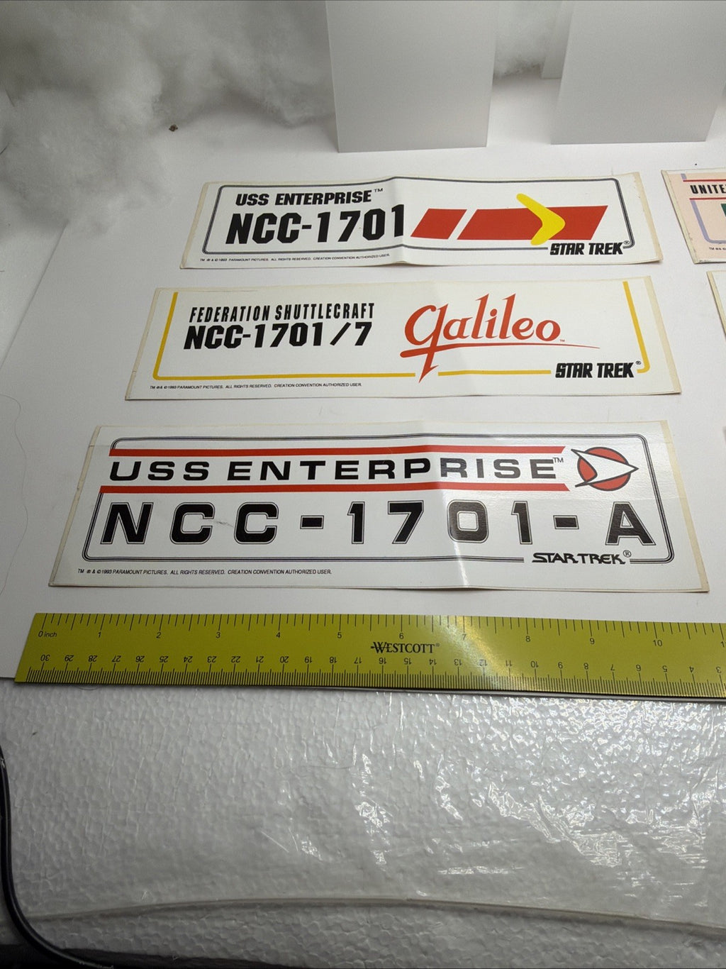 Star Trek Vintage Convention Large Bumper Stickers 1993 Lot Of 68