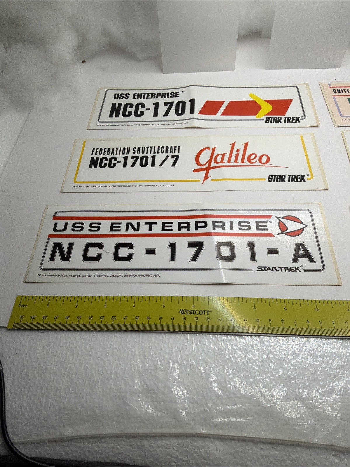 Star Trek Vintage Convention Large Bumper Stickers 1993 Lot Of 68