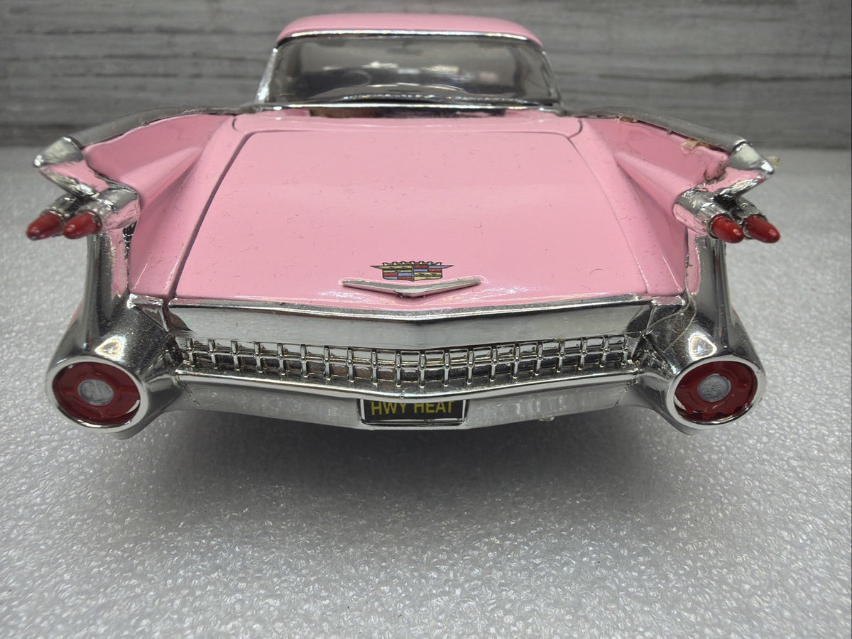 Jada, 1959 Cadillac Deville, Pink, 1:24 Diecast Car W Opening Doors Nice No Box14