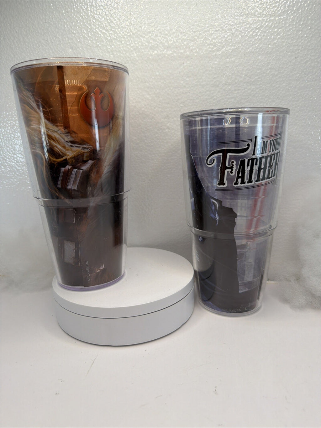 TERVIS TUMBLERS CHEWBACCA & DARTH VADER 24 oz !!SET OF 2!! STAR WARS3