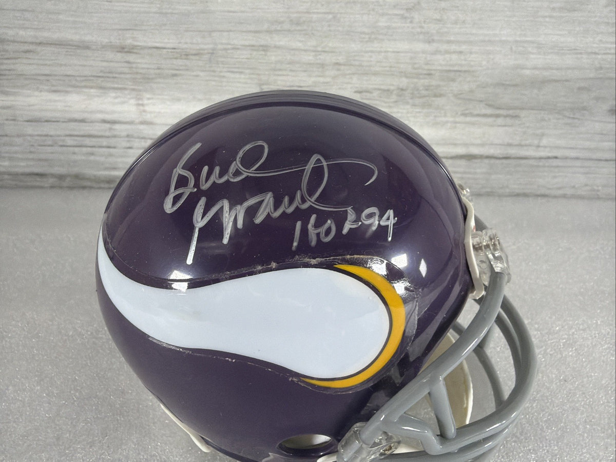 BUD GRANT Signed Minnesota Vikings Mini Helmet NO COA PLEASE READ,AUTHENTIC1