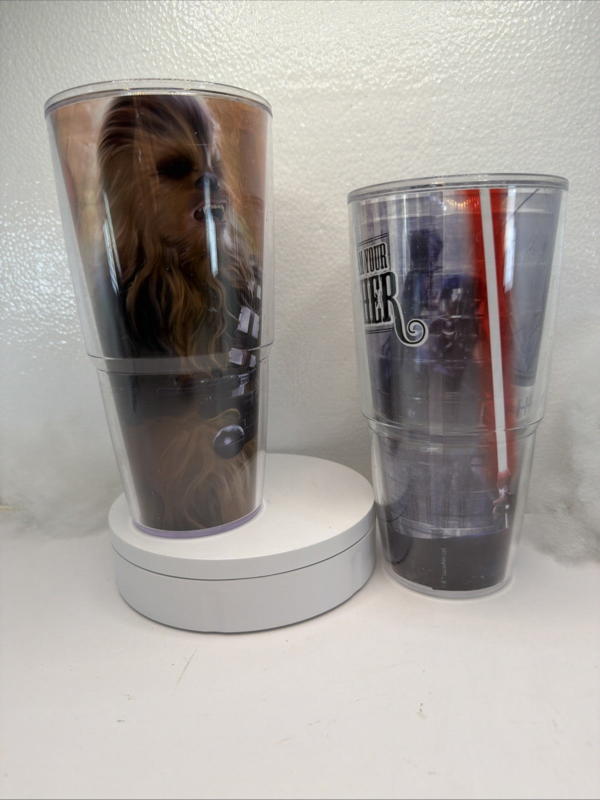 TERVIS TUMBLERS CHEWBACCA & DARTH VADER 24 oz !!SET OF 2!! STAR WARS2