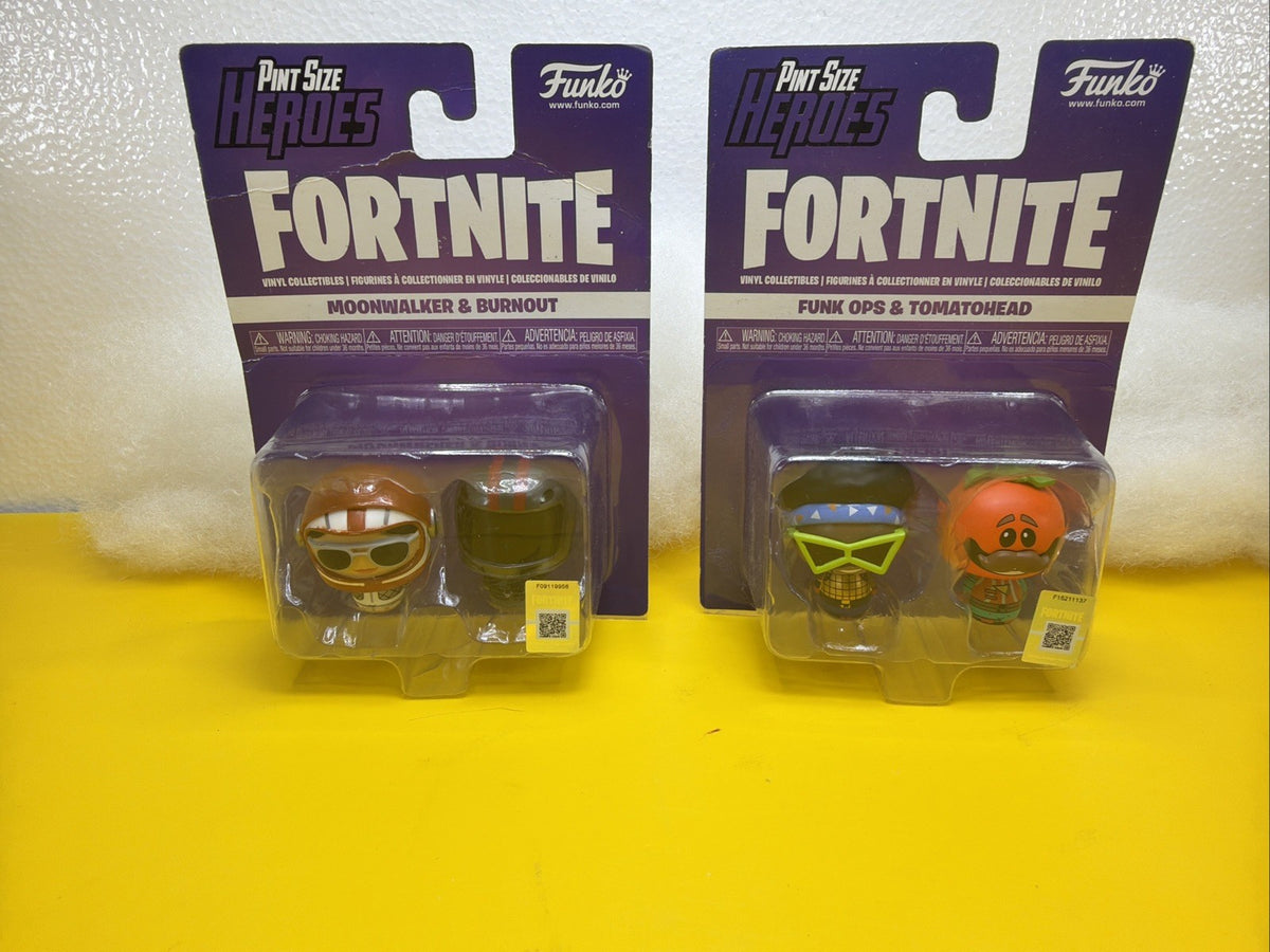 4 Funko Pint Size Heroes Fortnite Series Lot Moonwalker Tomato Head New In Pack0