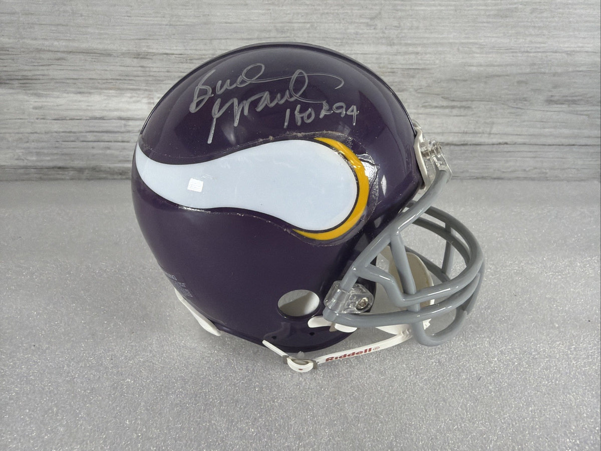 BUD GRANT Signed Minnesota Vikings Mini Helmet NO COA PLEASE READ,AUTHENTIC0