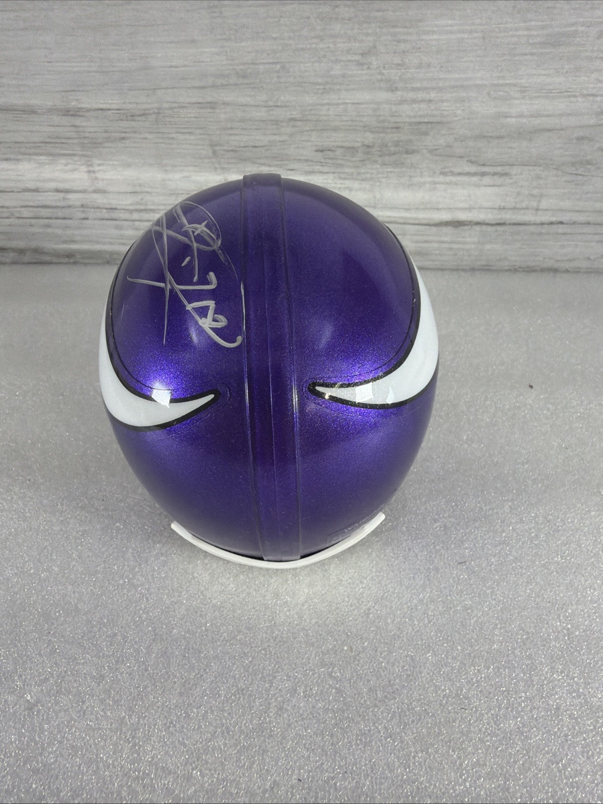 SIGNED MINNESOTA VIKINGS MINI HELMET- NO IDEA WHO-READ, DESCRIPTION!! AUTHENTIC3