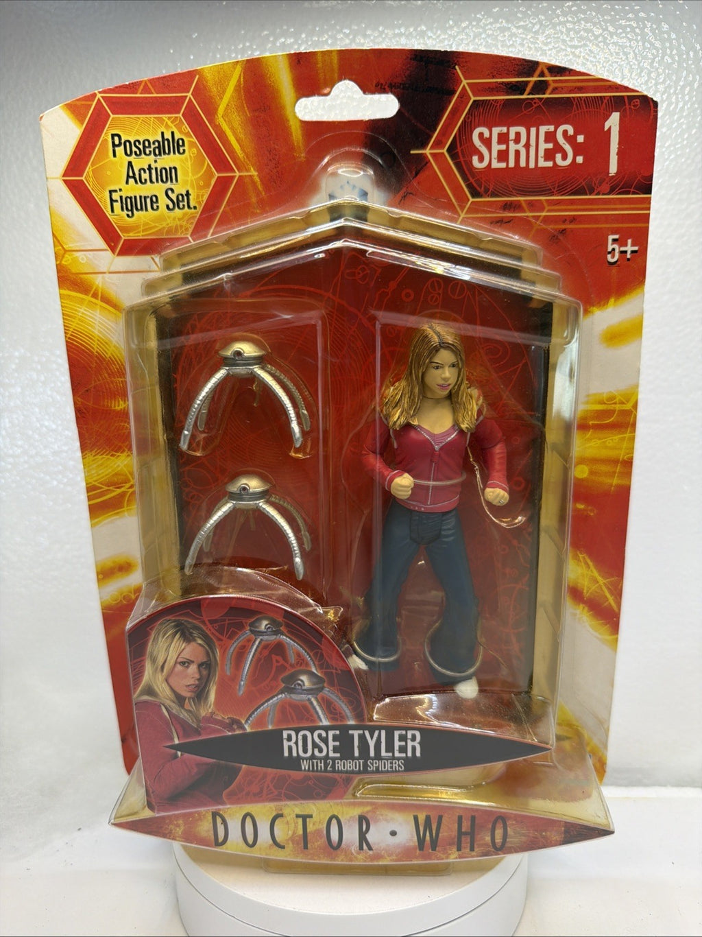 BBC Doctor Who- 10th Doctor- Rose Tyler w/Robot Spiders Action Figure- Series 10
