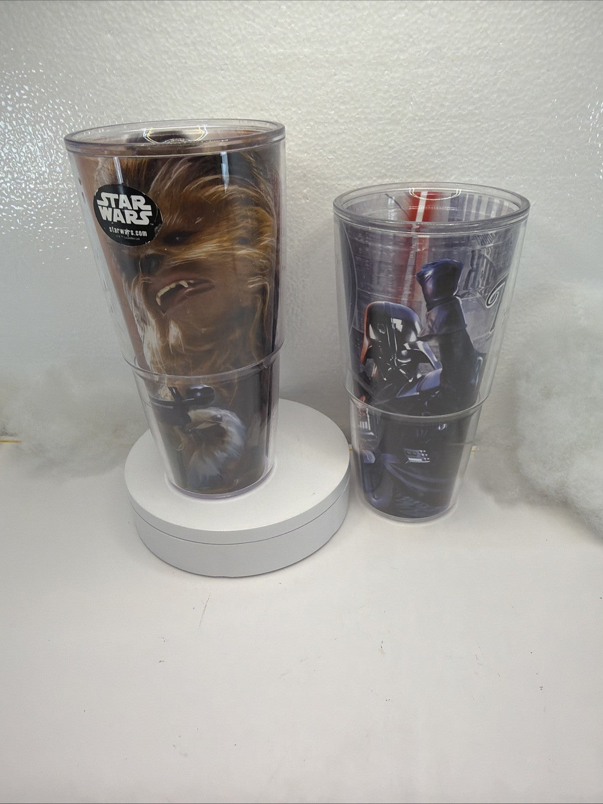 TERVIS TUMBLERS CHEWBACCA & DARTH VADER 24 oz !!SET OF 2!! STAR WARS5