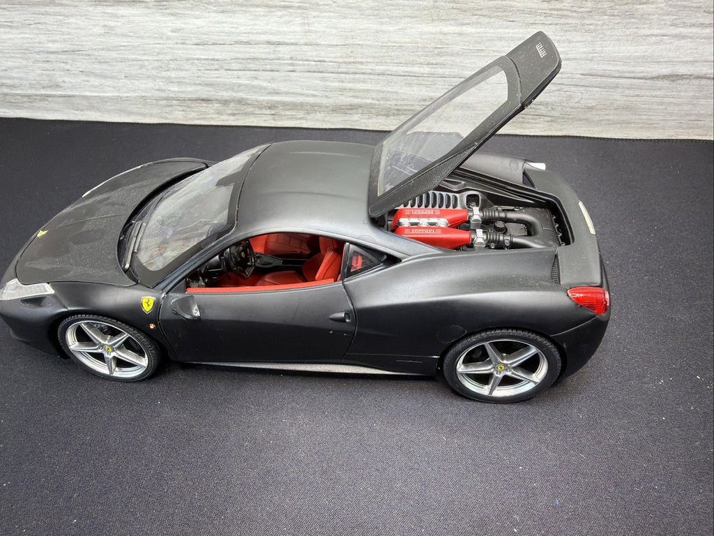 1:18 Hot Wheels Elite Ferrari 458 Speciale Matte Black No Box. Nice. READ6