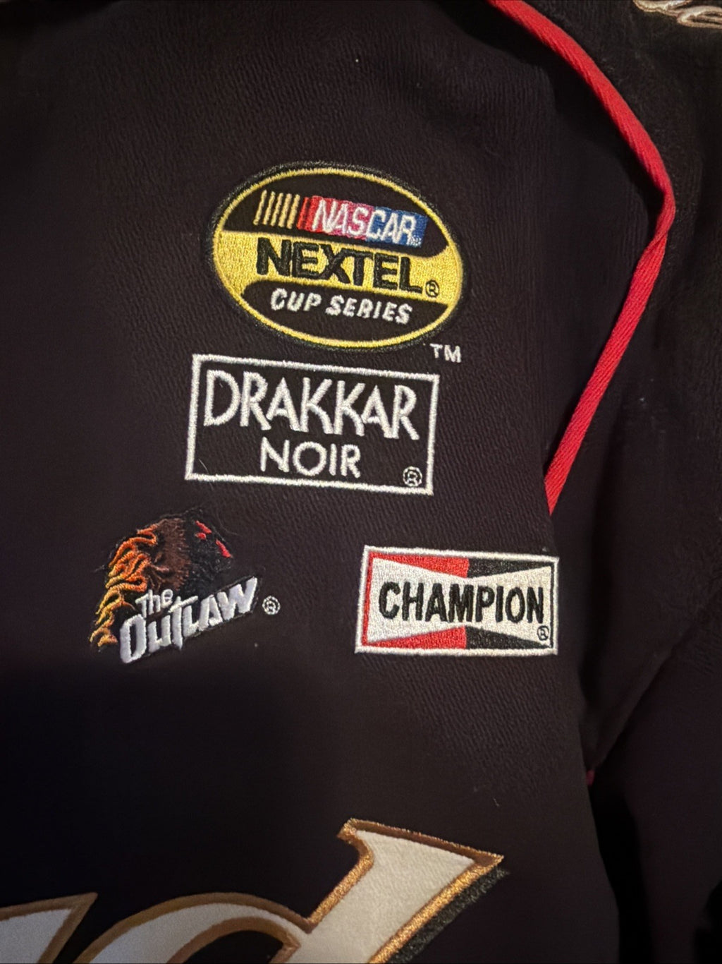 Dale Earnhardt Jr. VTG RARE #8 Budweiser Jacket Black Large Chase Authentics NWT6