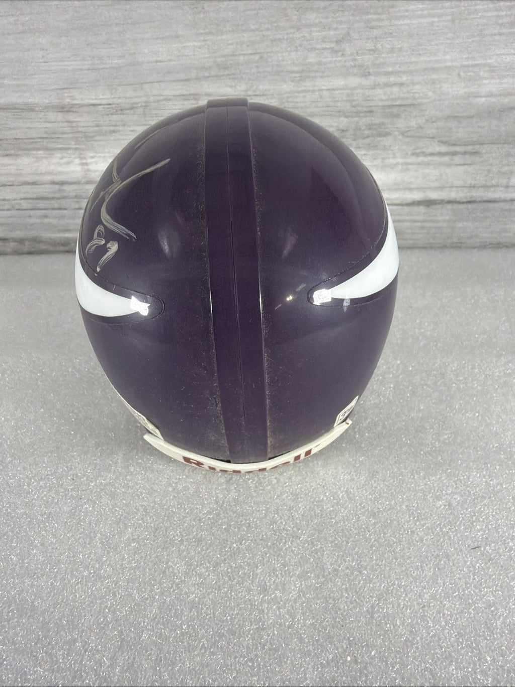 SIGNED MINNESOTA VIKINGS MINI HELMET CARL ELLER 81 READ, DESCRIPTION!! AUTHENTIC8
