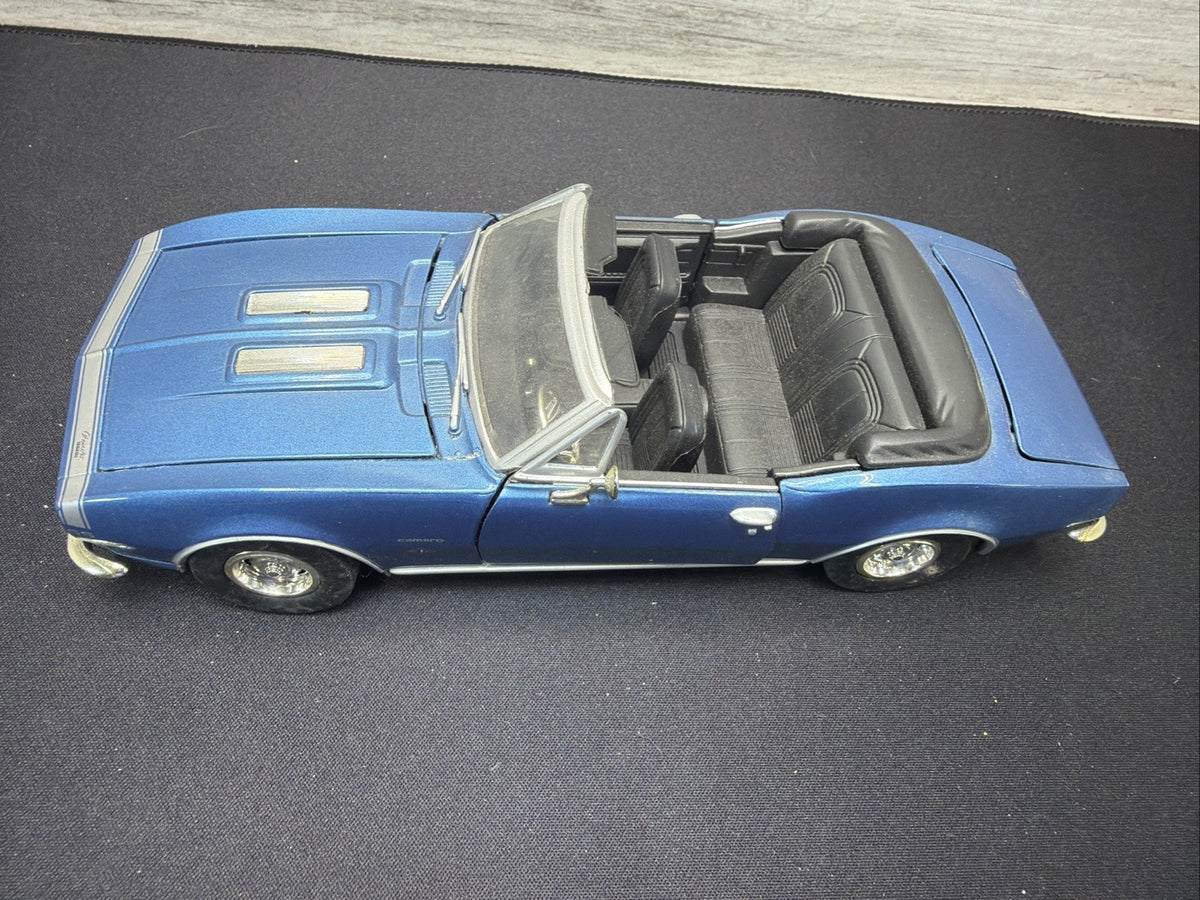 1967 Blue Chevy Camaro SS  Motormax Die Cast  Convertible Vehicle 1:24 Scale2