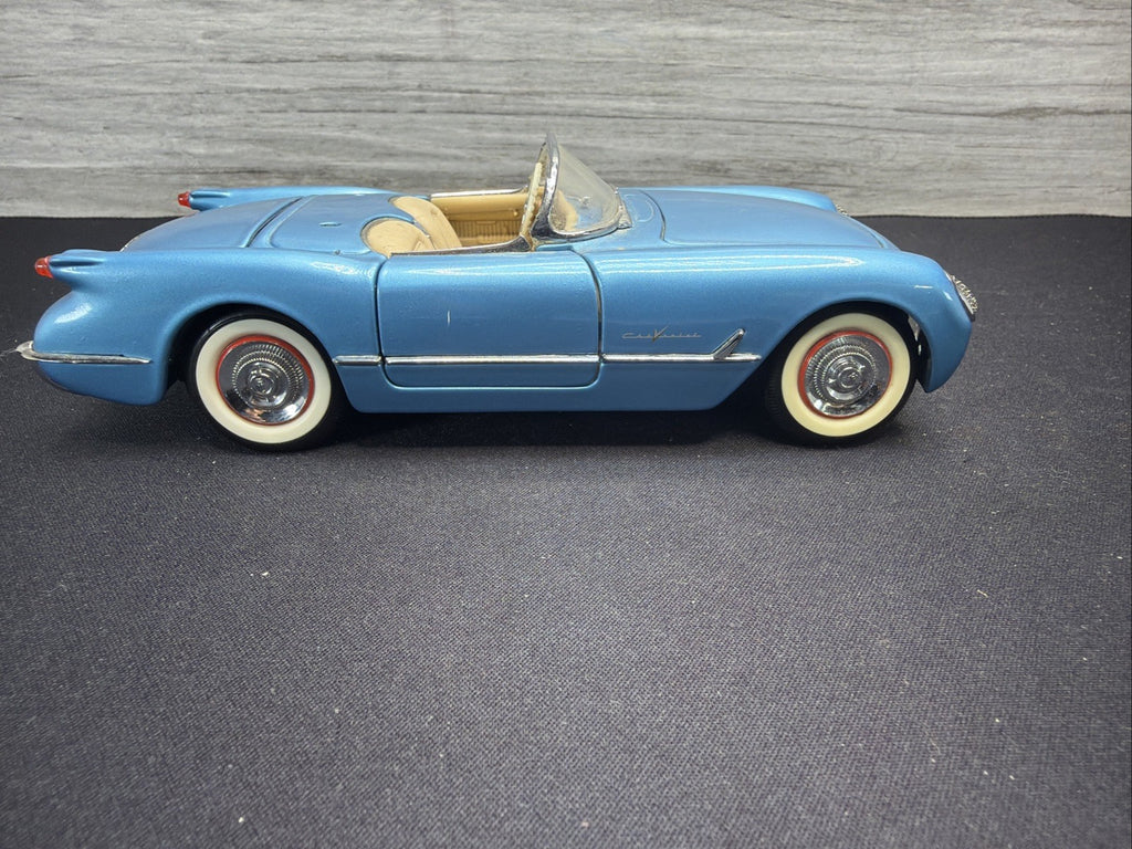 Franklin Mint 1955 Chevrolet Corvette 1:24 Diecast Model Car Blue8