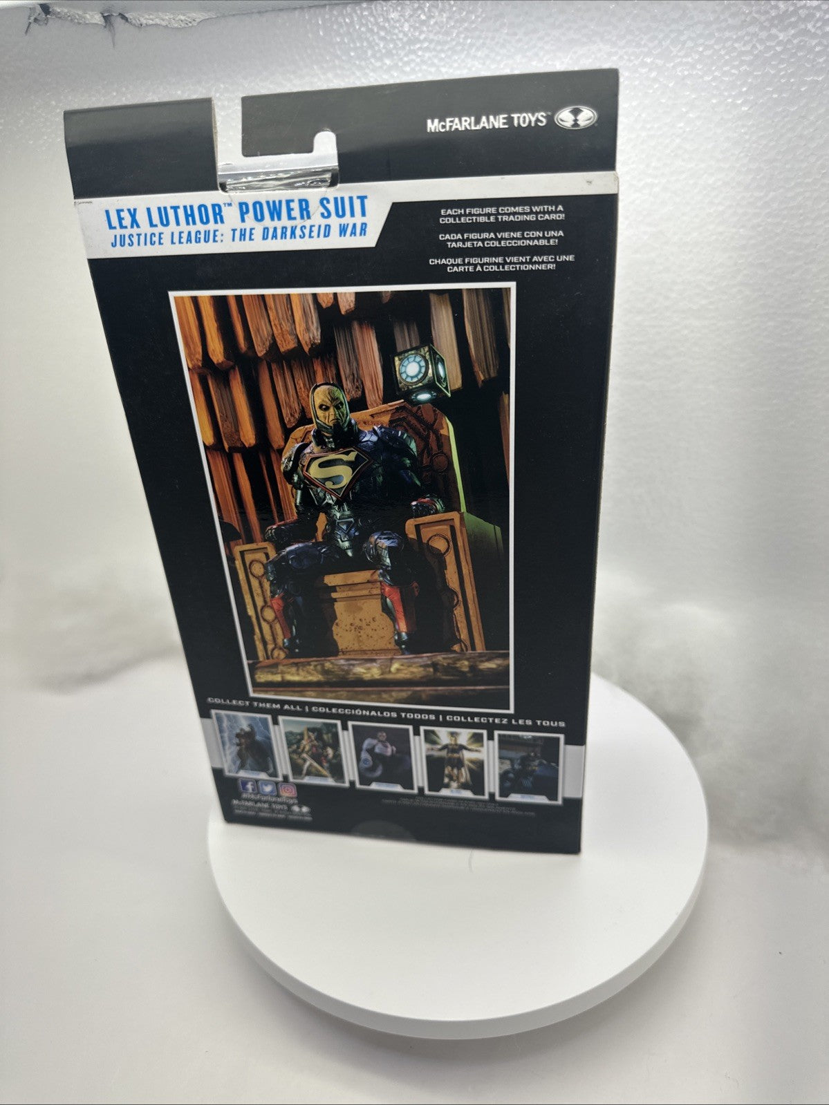 LEX LUTHOR McFarlane DC Multiverse Blue Power Suit & Throne 7" NEW Action Figure7