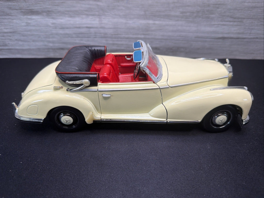 RARE Welly 1955 Black Mercedes-Benz 300s Die-Cast 1:18 Convertible NO BOX0