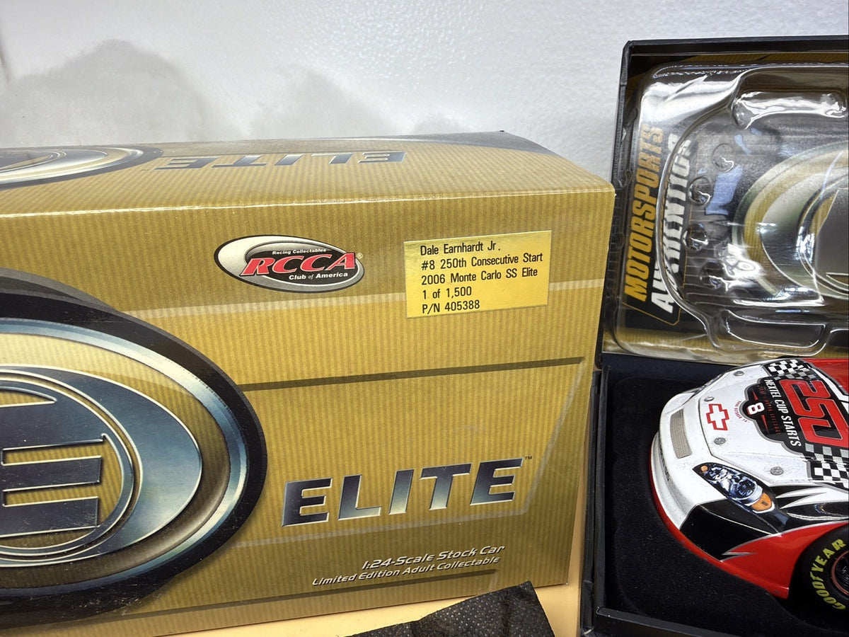 DALE EARNHARDT JR. 2006 ELITE #8 250TH CONSECUTIVE START CHEVY /1,500 MADE XRARE5