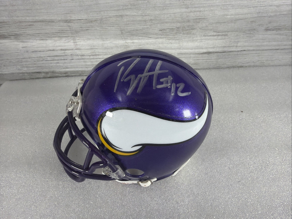 PERCY HARVIN Signed Minnesota Vikings Mini Helmet NO COA PLEASE READ,AUTHENTIC11