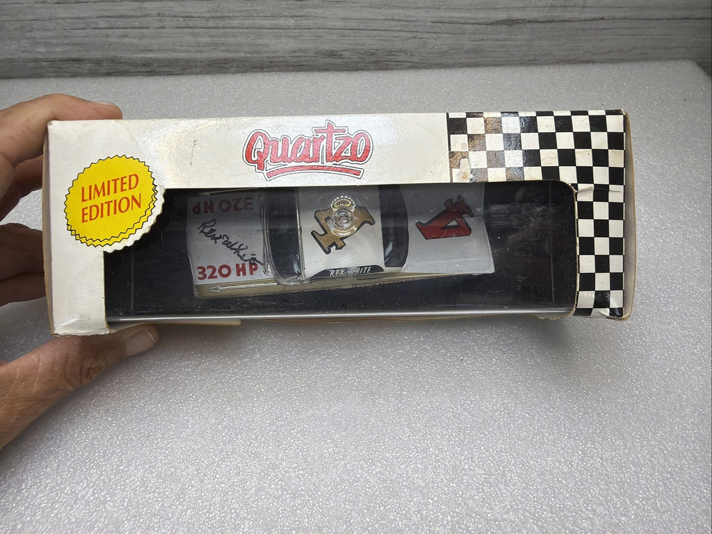 RARE QUARTZO  Rex White #4 Piedmont Chev  1959  diecast 1/43 SIGNED IN BOX7