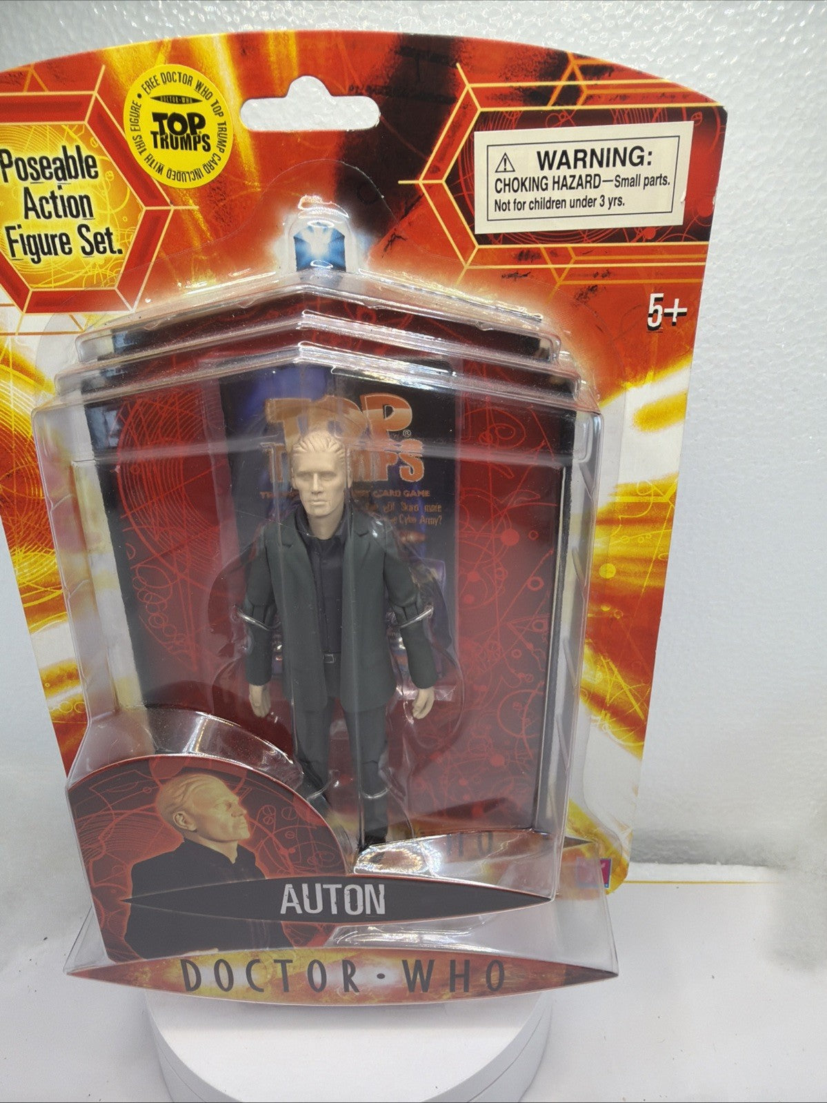 Doctor Who Series 1 Poseable 5" Auton Action Figure w Top Trumps Card4