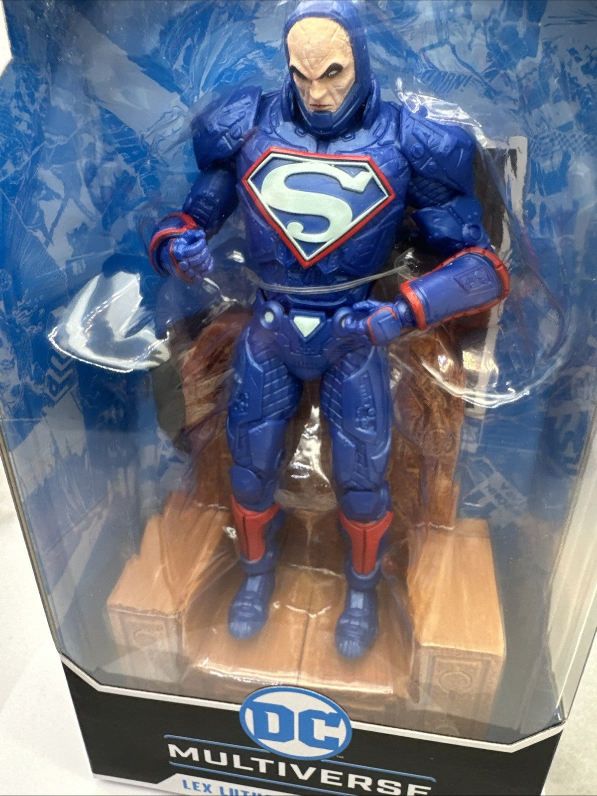 LEX LUTHOR McFarlane DC Multiverse Blue Power Suit & Throne 7" NEW Action Figure12