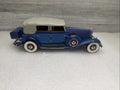 1932 Cadillac V16 Sport Phaeton 1:24 Franklin Mint TwoTone Blue No Box Headlight0