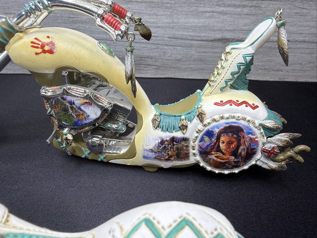 Vintage Bradford Exchange ‘Mystic Cruiser' Indian Native American Motorcycle X217