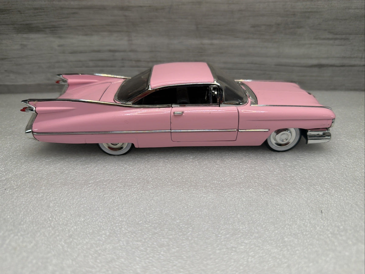 Jada, 1959 Cadillac Deville, Pink, 1:24 Diecast Car W Opening Doors Nice No Box0