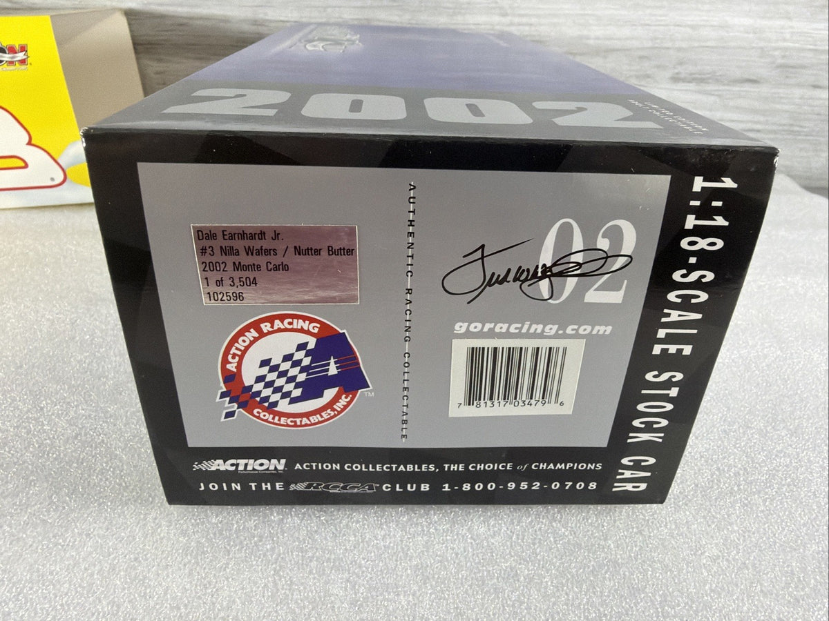 2002 Action 1/18 #3 Dale Earnhardt Jr Nilla /Nutter Butter Monte Carlo Nice10