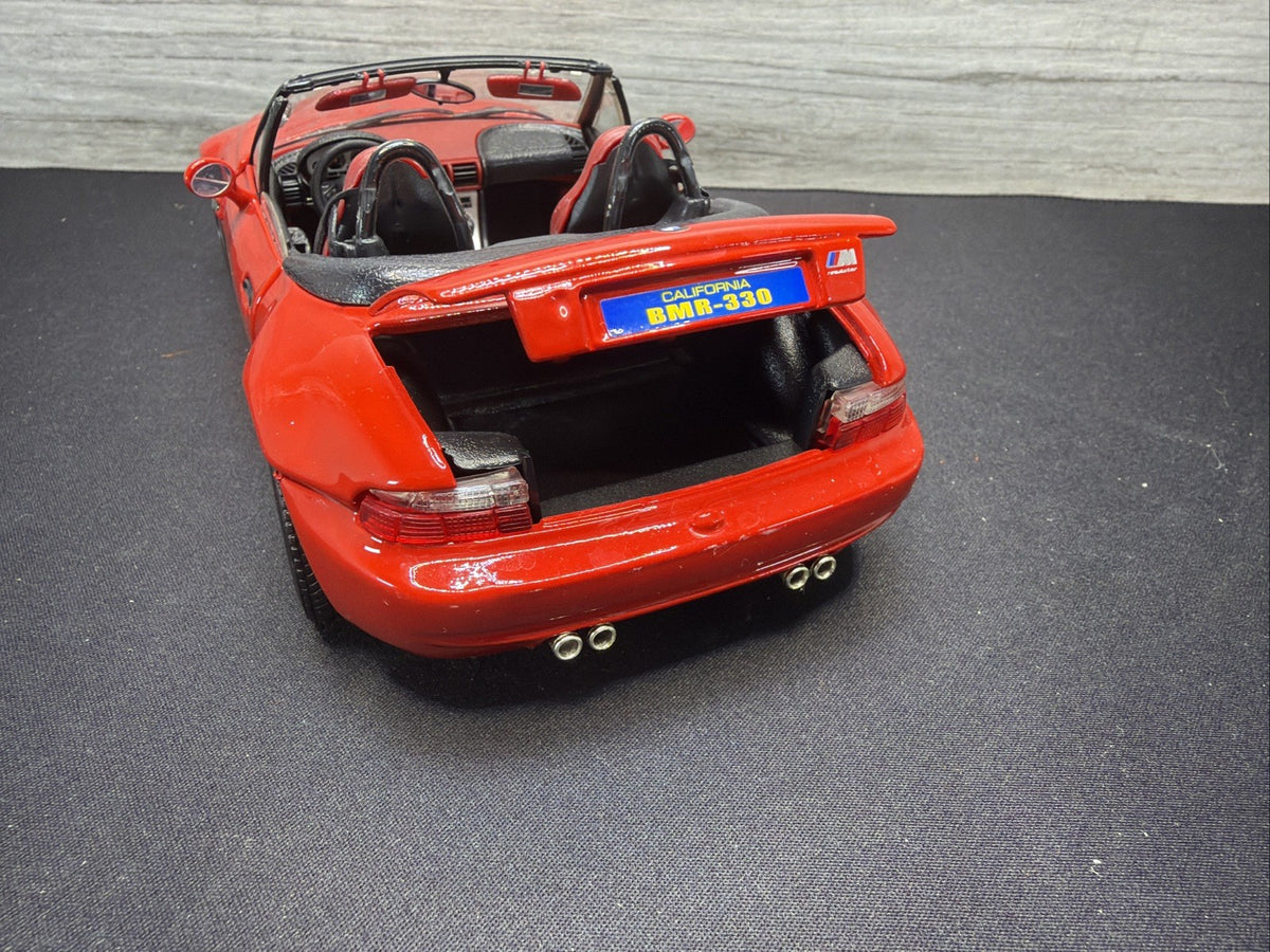 Bburago 1996 BMW M Roadster Convertible Red Scale 1:18 Made Italy No Box Read13