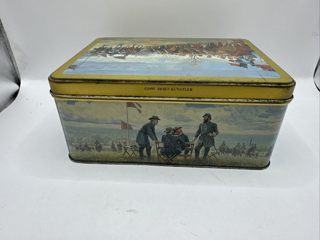 Mort Kunstler Ltd Edition Civil War Collectible Metal Box With 15 Cards  6x8x33