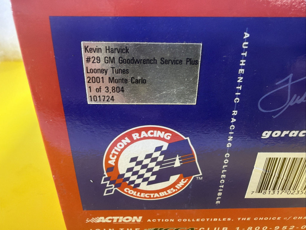 Kevin Harvick Action 2001 #29 GM Goodwrench Looney Tunes 1:18 Diecast Car 1/380411