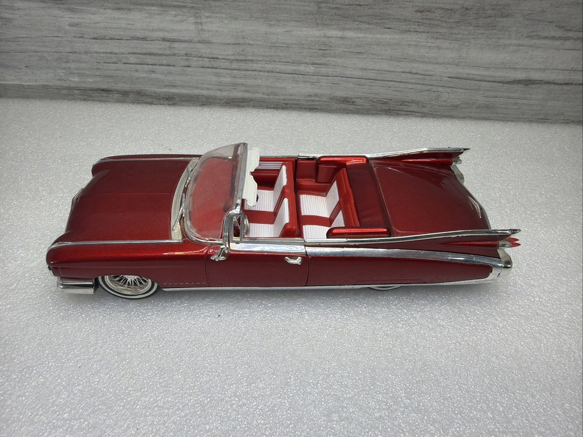 Jada Diecast 1:24 Street Low Metallic Red 1959 Cadillac Eldorado Model Car VGC!1