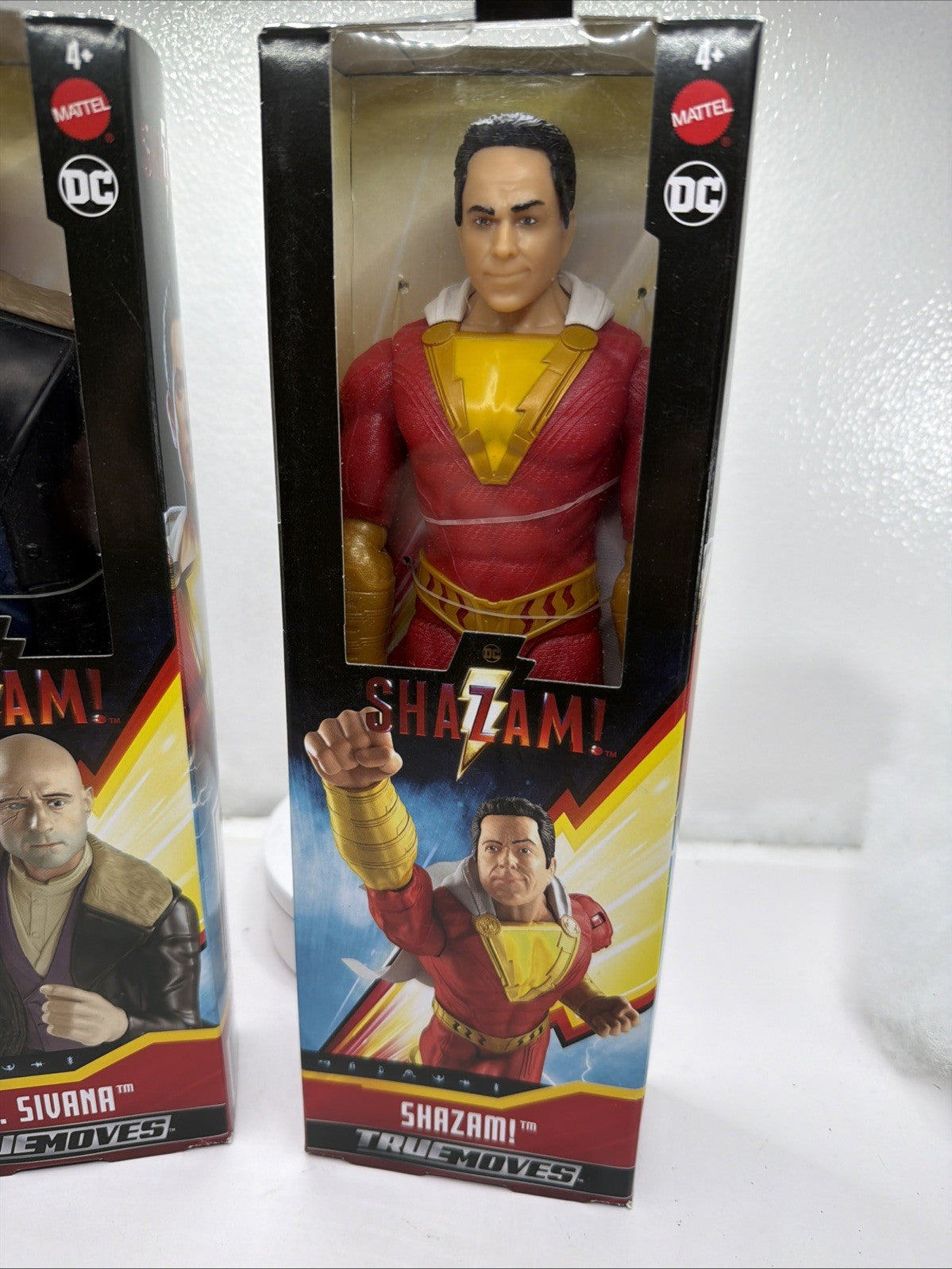 Lot Of 2 SHAZAM! - TRUEMOVES 2018 Mattel DC - SHAZAM & DR.SIVANA - BRAND NEW USA4