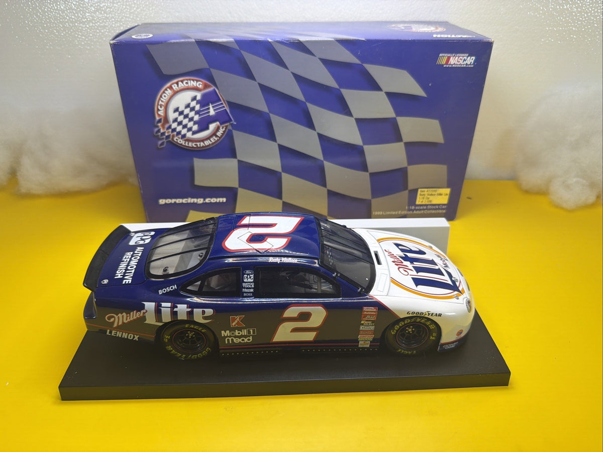 Action  #2 Rusty Wallace Miller Lite 1999 Nascar Taurus 1:18 Scale  1/2508  LE0