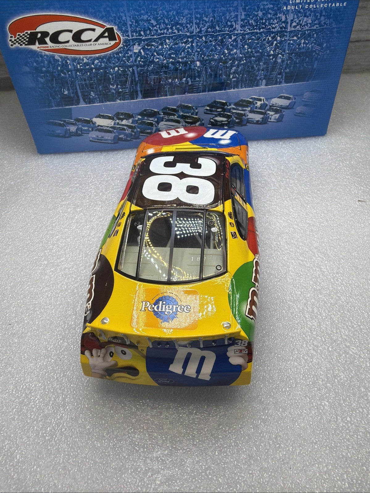 ACTION RCCA Elliott Sadler #38 M&M's 2004 Taurus Club Car 1 of 300 P/N 4023377