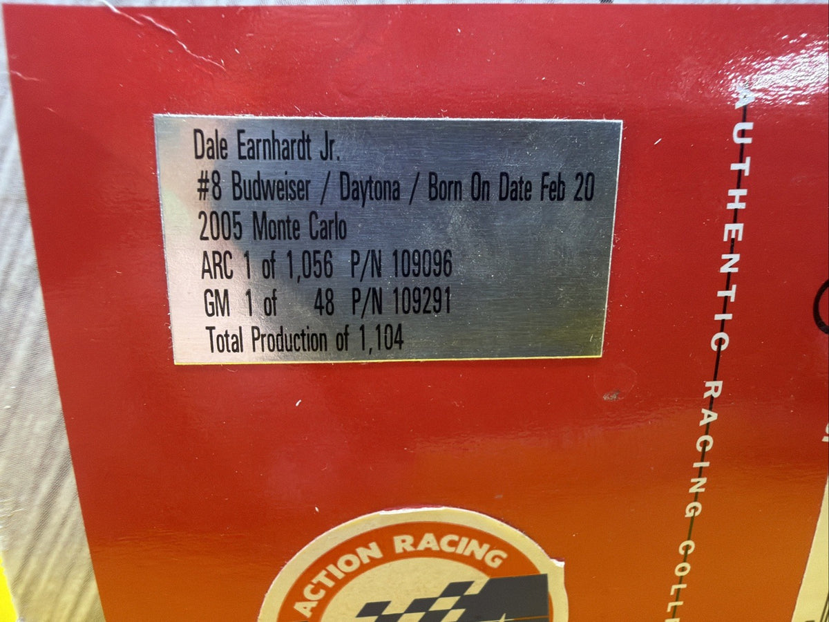 Action Dale Earnhardt Jr 8 Daytona Born On Date 1:18 Nascar Car 2005 Monte Carlo20
