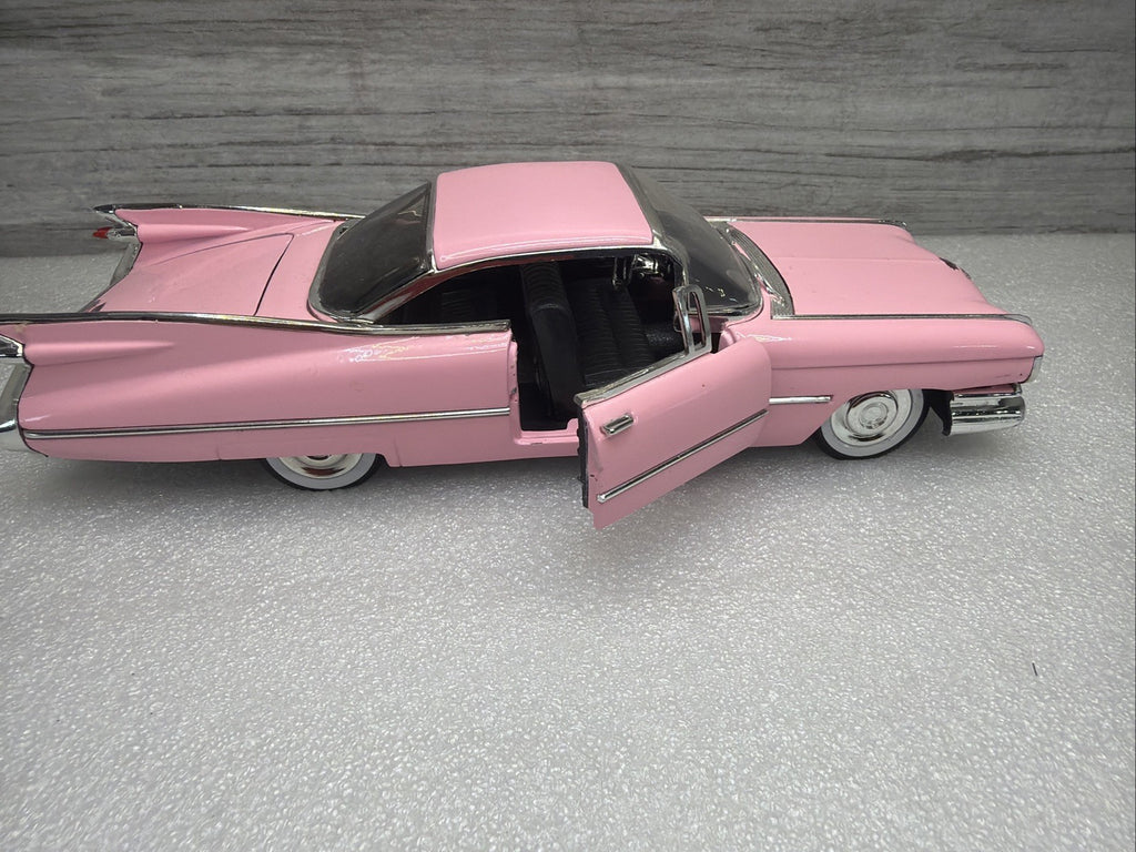 Jada, 1959 Cadillac Deville, Pink, 1:24 Diecast Car W Opening Doors Nice No Box4