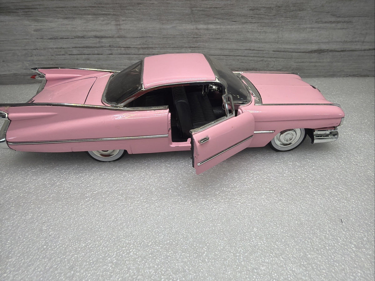 Jada, 1959 Cadillac Deville, Pink, 1:24 Diecast Car W Opening Doors Nice No Box4