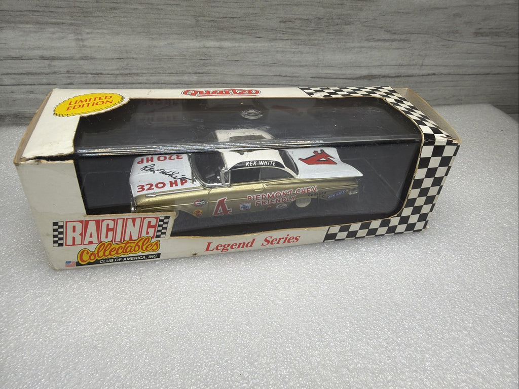 RARE QUARTZO  Rex White #4 Piedmont Chev  1959  diecast 1/43 SIGNED IN BOX2