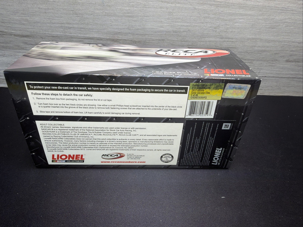 Danica Patrick #10 GoDaddy Peeker 2012 Impala  Color Chrome RCCA ELITE 06/48 New14